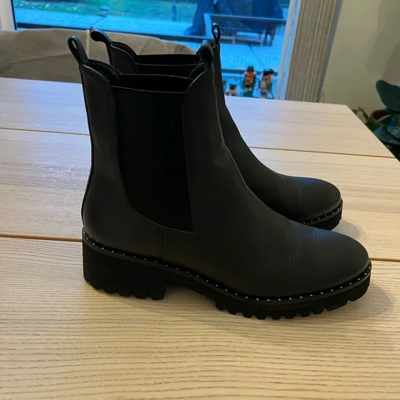 Freda Salvador Brooke Rain Resistant Boot  - Black Calf - Picture 3 of 14